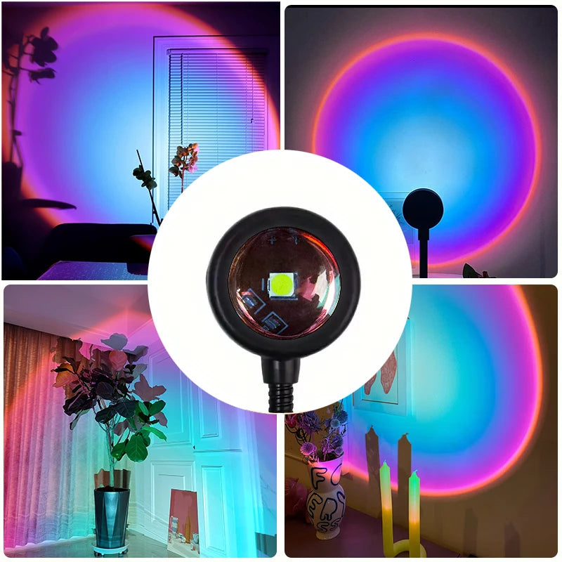 Sunset projection lamp, USB mood light