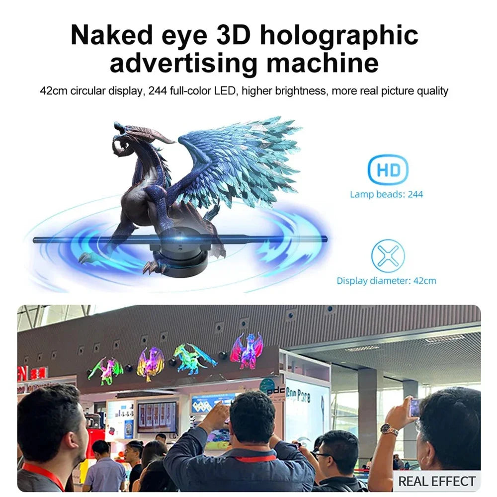 3D hologram fan holographic display