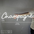 Champagne neon sign wall decor