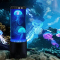 Jellyfish lava lamp with color-changing LED